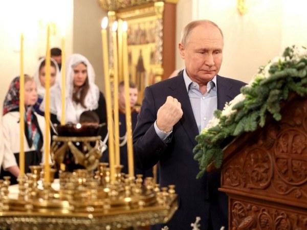 Как Путин встретил Рождество